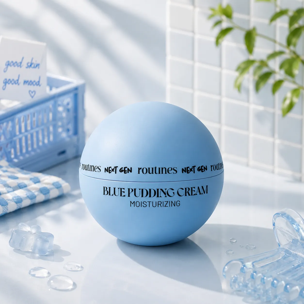 Routines Next Gen Blue Pudding Cream blå fuktighetsgivende krem