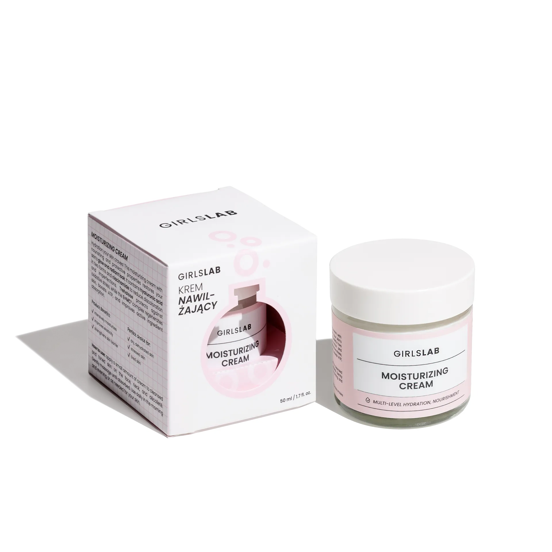 GirlsLab GL.002 Moisturizing Cream med hyaluronsyre og niacinamid